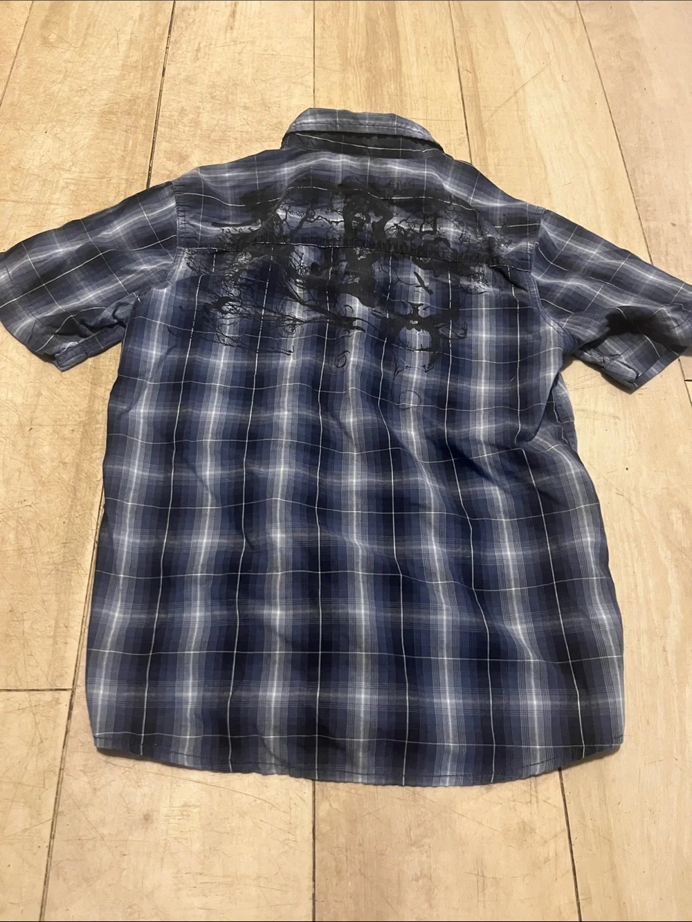 Boys 10/12 - Route 66 Boys Blue/Gray shirt & gray Elastic-Waist Shorts